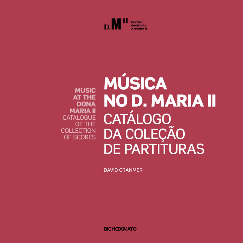 Capa: Música no D. Maria II: Catálogo da coleção de partituras